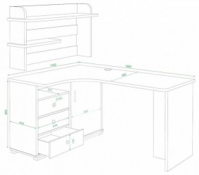 Стол компьютерный Домино СР-165 в Пойковском - poikovskii.mebel24.online | фото 2