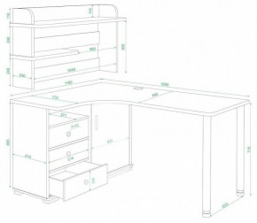 Стол компьютерный Домино СР-165М в Пойковском - poikovskii.mebel24.online | фото 2