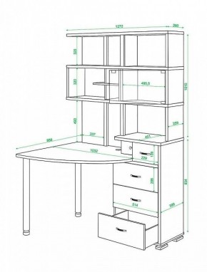 Стол компьютерный Домино СР-320 в Пойковском - poikovskii.mebel24.online | фото 5