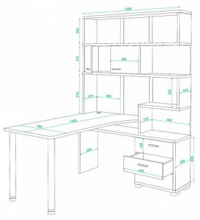 Стол компьютерный Домино СР-420/130 в Пойковском - poikovskii.mebel24.online | фото 2