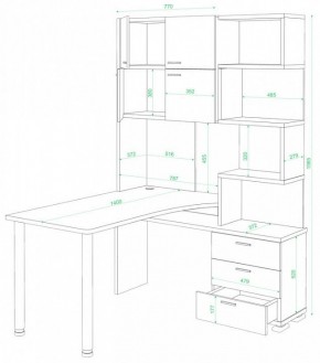 Стол компьютерный Домино СР-500М/140 в Пойковском - poikovskii.mebel24.online | фото 2