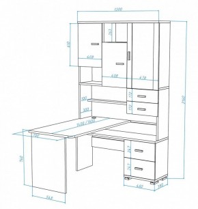 Стол компьютерный Домино СР-620/140 в Пойковском - poikovskii.mebel24.online | фото 2