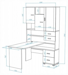 Стол компьютерный Домино СР-620-160 в Пойковском - poikovskii.mebel24.online | фото 2