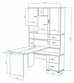 Стол компьютерный Домино СР-620/180 в Пойковском - poikovskii.mebel24.online | фото 2