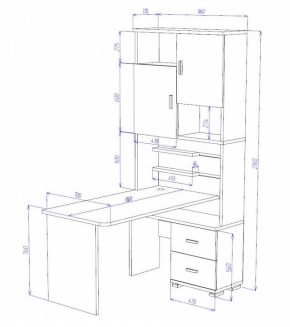 Стол компьютерный Домино СР-720/180 в Пойковском - poikovskii.mebel24.online | фото