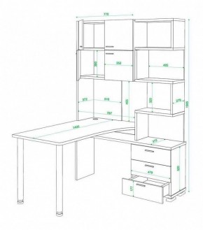 Стол компьютерный Латте СР-500М140 в Пойковском - poikovskii.mebel24.online | фото 3