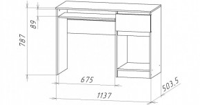 НИЦЦА-10 Стол компьютерный (НЦ.10) в Пойковском - poikovskii.mebel24.online | фото 2