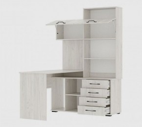 Стол компьютерный "ПКС-11" ЛЕВЫЙ (дуб крафт белый) в Пойковском - poikovskii.mebel24.online | фото 2