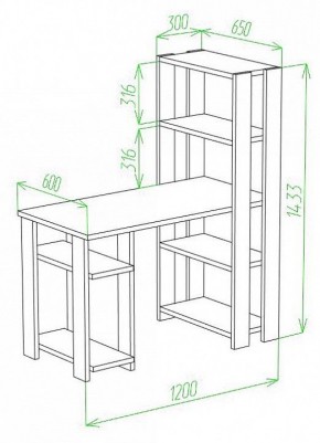 Стол компьютерный Slim СТН-145/120 в Пойковском - poikovskii.mebel24.online | фото 2