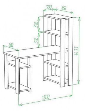 Стол компьютерный Slim СТН-145/130 в Пойковском - poikovskii.mebel24.online | фото 2
