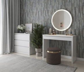 Стол косметический Энкель 100 белый в Пойковском - poikovskii.mebel24.online | фото 4