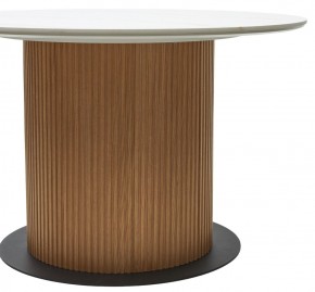 Стол MESA D120 цвет БЕЛЫЙ МРАМОР M326 / Каркас OAK, ®DISAUR в Пойковском - poikovskii.mebel24.online | фото 6