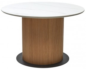 Стол MESA D120 цвет БЕЛЫЙ МРАМОР M326 / Каркас OAK, ®DISAUR в Пойковском - poikovskii.mebel24.online | фото 9