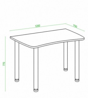 Стол офисный Домино Лайт СКЛ-Софт120МО в Пойковском - poikovskii.mebel24.online | фото 3