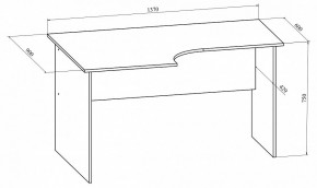 Стол офисный Офис ОФ-10 в Пойковском - poikovskii.mebel24.online | фото 4