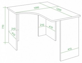 Стол письменный Домино Lite СКЛ-Угл120 в Пойковском - poikovskii.mebel24.online | фото 3