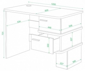 Стол письменный Домино СД-15 С в Пойковском - poikovskii.mebel24.online | фото 2