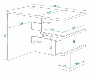 Стол письменный Домино СД-15С в Пойковском - poikovskii.mebel24.online | фото 3