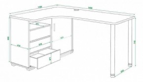 Стол письменный Домино СР-145СМ в Пойковском - poikovskii.mebel24.online | фото 5