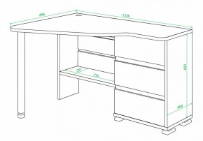 Стол письменный Домино СР-322С в Пойковском - poikovskii.mebel24.online | фото 2