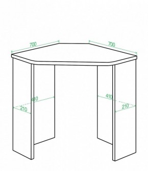 Стол письменный Нельсон Lite СКЛ-Угл70 в Пойковском - poikovskii.mebel24.online | фото 2