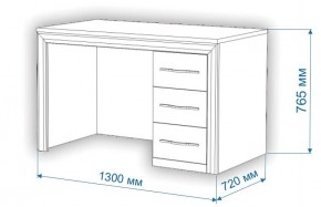 Стол письменный Нобиле СтЯ130 в Пойковском - poikovskii.mebel24.online | фото 2