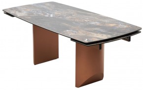 Стол ПУАНТО 200 TITANIUM LAWA NERO, керамика / МЕДЬ каркас М-City в Пойковском - poikovskii.mebel24.online | фото 8