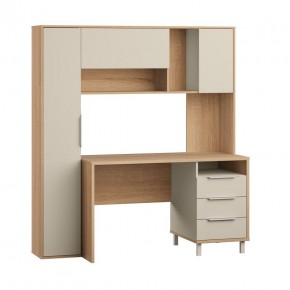 Стол рабочий 12.95 N Комфорт (Дуб сонома, Сатин 7045 PE) в Пойковском - poikovskii.mebel24.online | фото