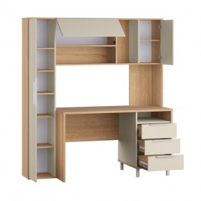 Стол рабочий 12.95 N Комфорт (Дуб сонома, Сатин 7045 PE) в Пойковском - poikovskii.mebel24.online | фото 2
