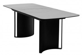 Стол RASMUS 160 TL-45 Белый мрамор, испанская керамика / черный каркас, ®DISAUR в Пойковском - poikovskii.mebel24.online | фото 4