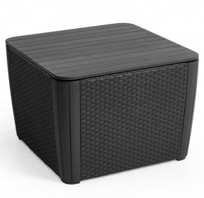 Стол-сундук Лузон Плюс (Luzon Plus Flat Wicker), графит в Пойковском - poikovskii.mebel24.online | фото 3