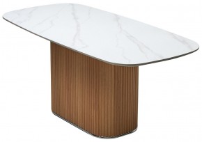 Стол TAMPA 180 цвет БЕЛЫЙ МРАМОР M326, керамика / Каркас OAK, ®DISAUR в Пойковском - poikovskii.mebel24.online | фото 7