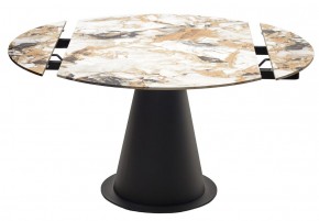 Стол TERAMO 135 GLOSS GRAND JADE SOLID CERAMIC, керамика, поворотн.механизм / Черный каркас, ®DISAUR в Пойковском - poikovskii.mebel24.online | фото 14