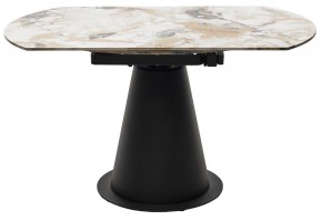 Стол TERAMO 135 GLOSS GRAND JADE SOLID CERAMIC, керамика, поворотн.механизм / Черный каркас, ®DISAUR в Пойковском - poikovskii.mebel24.online | фото 16