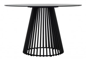 Стол TERNI 120 MATT BLACK MARBLE SOLID CERAMIC Черный мрамор матовый, керамика /Черн.каркас, ®DISAUR в Пойковском - poikovskii.mebel24.online | фото 7