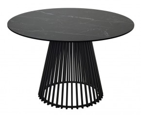 Стол TERNI 120 MATT BLACK MARBLE SOLID CERAMIC Черный мрамор матовый, керамика /Черн.каркас, ®DISAUR в Пойковском - poikovskii.mebel24.online | фото 8