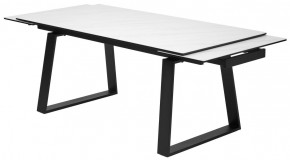 Стол VASTO 180 MARBLES KL-99 Белый мрамор матовый, итальянская керамика/ черный каркас, ®DISAUR в Пойковском - poikovskii.mebel24.online | фото 6