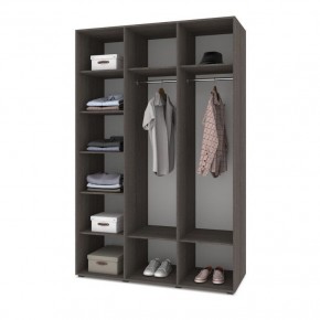 СТОУН С31 Шкаф 3-х створчатый (анкор темный/анкор светлый) в Пойковском - poikovskii.mebel24.online | фото 3