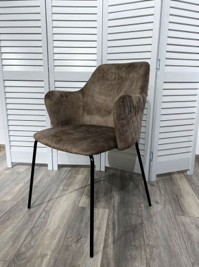 Стул AMARETTO VBP208 античный серо-бежевый/ черный каркас, М-City в Пойковском - poikovskii.mebel24.online | фото 1