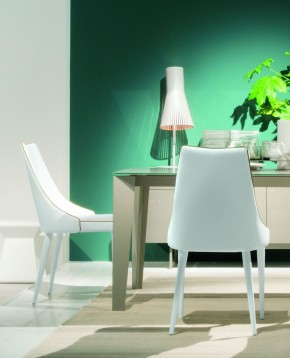 Стул CLARA 40.11 (TR505 white with sand cordonet, экокожа) в Пойковском - poikovskii.mebel24.online | фото 2