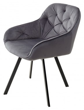 Стул GALE 360 град. поворот. BLUVEL-14 GREY, велюр/ черный каркас, М-City в Пойковском - poikovskii.mebel24.online | фото 5