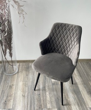 Стул HERMAN 360 град. ГРАФИТ #14, велюр / черный каркас М-City в Пойковском - poikovskii.mebel24.online | фото 3