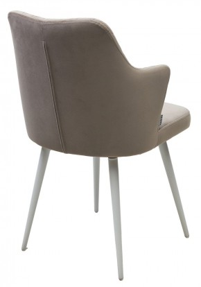 Стул HERMAN 360 град. ЛАТТЕ #25, велюр / белый каркас М-City в Пойковском - poikovskii.mebel24.online | фото 5