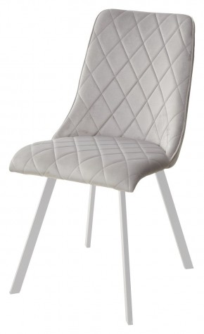 Стул TYCOON BLUVEL-03 LIGHT GREY / белый каркас М-City в Пойковском - poikovskii.mebel24.online | фото 1