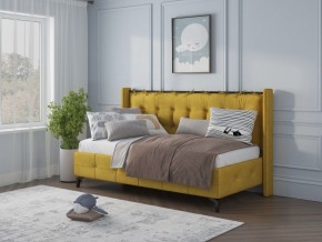 СВЕТЛАНА 3 Кровать линейная (Горчичный) в Пойковском - poikovskii.mebel24.online | фото