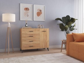 СВЕТЛАНА LOFT Комод-тумба  (дуб золотой) в Пойковском - poikovskii.mebel24.online | фото 3