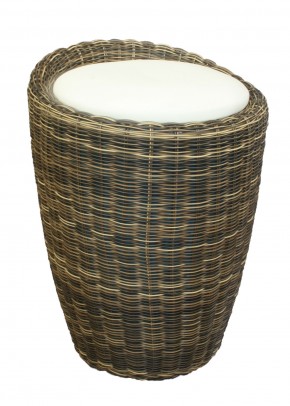 Табурет с местом для хранения LM-1100Rattan, кремовый в Пойковском - poikovskii.mebel24.online | фото