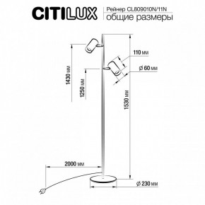 Торшер Citilux Twin CL809010N в Пойковском - poikovskii.mebel24.online | фото 5