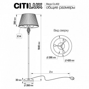 Торшер Citilux Вена CL402920 в Пойковском - poikovskii.mebel24.online | фото 5