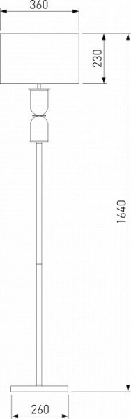Торшер Eurosvet Caprera 01154/1 никель в Пойковском - poikovskii.mebel24.online | фото 2